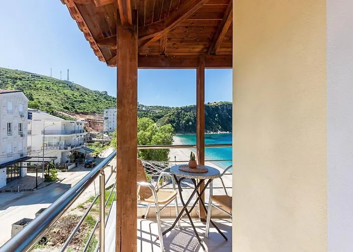 Daire Potam'sea Bliss 37- Front, Sun Beds & Parking Himarë