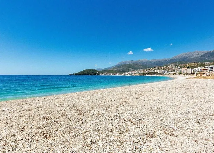 Potam'sea Bliss 37- Front, Sun Beds & Parking Daire Himarë